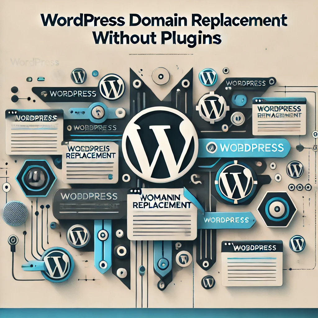 WordPress 不用外掛置換網域